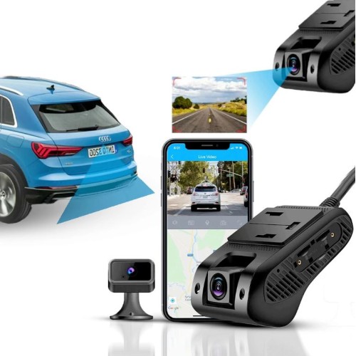 JIMI JC400 Dual-Channel LTE Dashcam With Live Stream And GPS Tracking