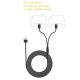 JYS 3M 2 in 1 USB-C Charging Cable for PS5 Xbox S.X Nintendo Switch JYS 3M 2 in 1 USB-C Charging Cable for PS5 Xbox S.X Nintendo Switch
