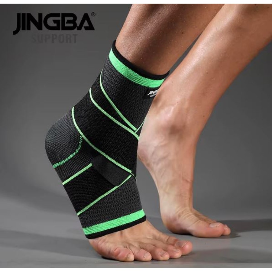 JINGBA 7408A Compression Ankle Support Sleeve & Ankle Wrap