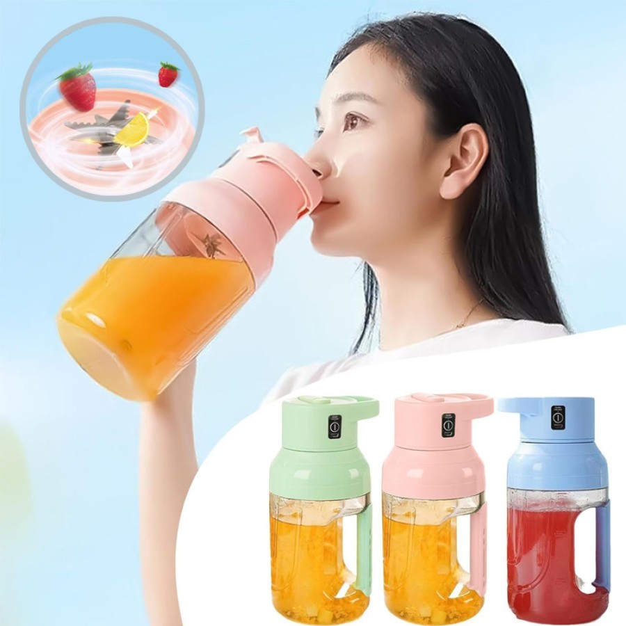  Portable Rechargable Juice Blender 1500ml
