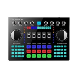 K1 Sound Mixer Card for Live Streaming Voice Changer Sound Card K1 Sound Mixer Card for Live Streaming Voice Changer Sound Card