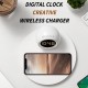 K22T Digital Clock Creative Wireless Charger with Night Light