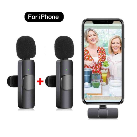 K9 Wireless Lavalier Microphone for iPhone - Two pieces