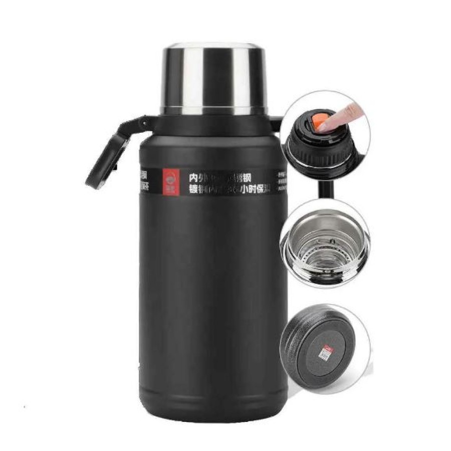 DKADI KD9062 Double Wall Insulated Large Vacuum Flasks Bottle (2.5 or 3 or 3.5 Liters)