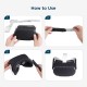 KIWI design VR Shell Protective Cover with Two Side Protective Sleeves - Black