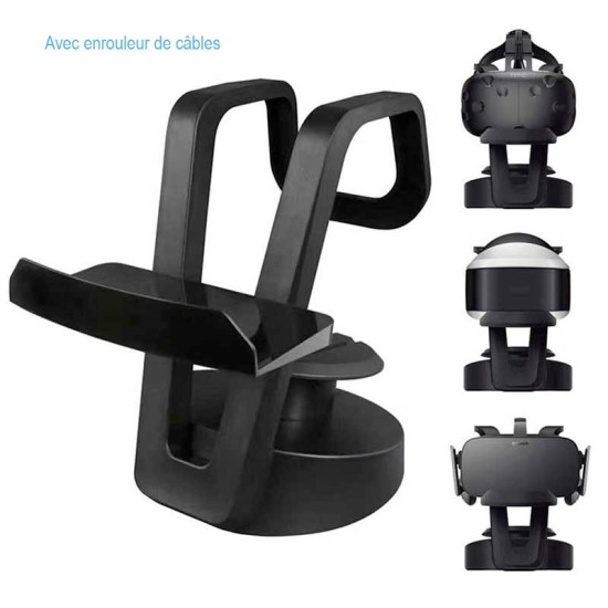 KIWI design VR Stand Accessories Compatible with Oculus Quest 2 Black