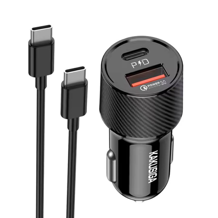 Kaku Car Charger 2 Usb With lightning Cable 1m KSC-673 Kaku Car Charger 2 Usb With lightning Cable 1m KSC-673