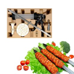 The Kebab Maker I includes the tube + 3 skewers. The Kebab Maker I includes the tube + 3 skewers.