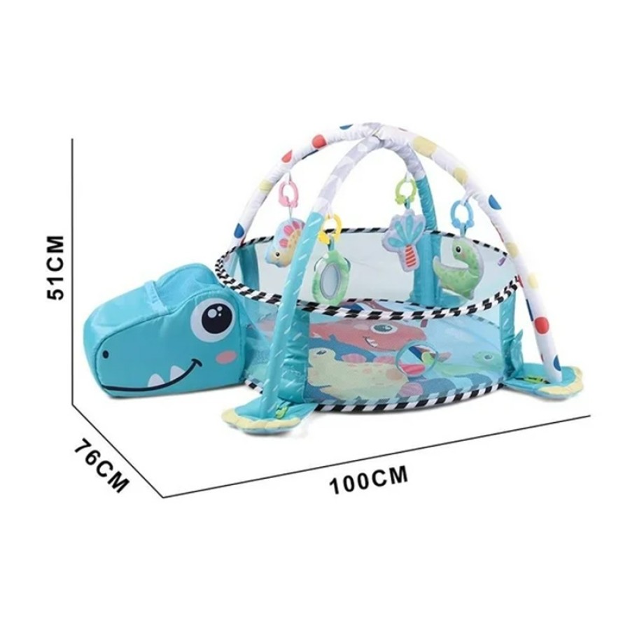4-in-1 Multicolor Dinosaur Ball Pit and Mat 13087