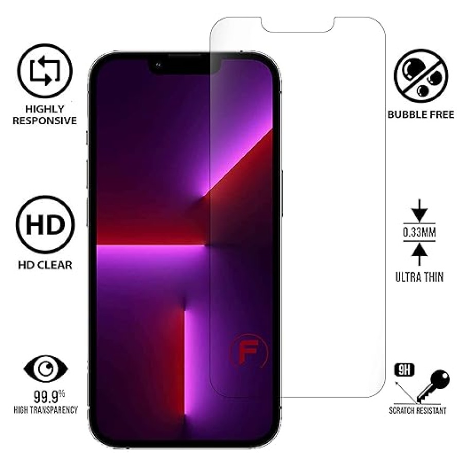 King Armor Anti-Spy iPhone 15 Pro Max (6.7") Privacy Tempered Glass Black
