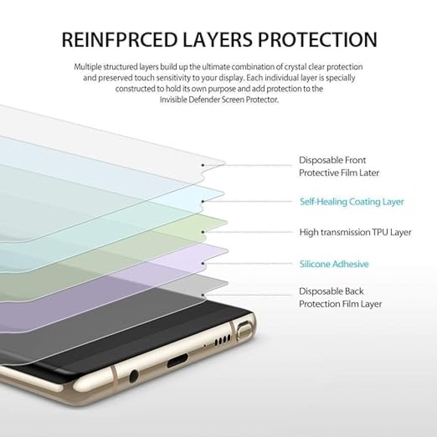 King Armor Anti-Spy iPhone 15 Pro (6.1") Privacy Tempered Glass Black
