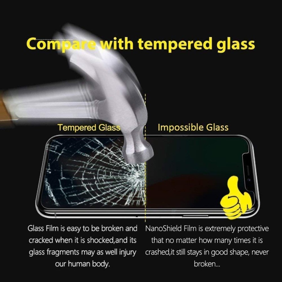 King Armor Anti-Spy iPhone 15 Pro (6.1") Privacy Tempered Glass Black