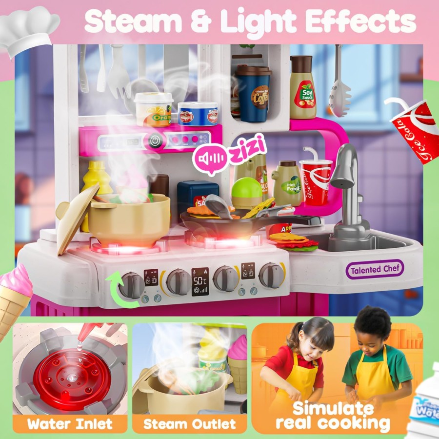 Kids Play Kitchen with Sound & Light 14315