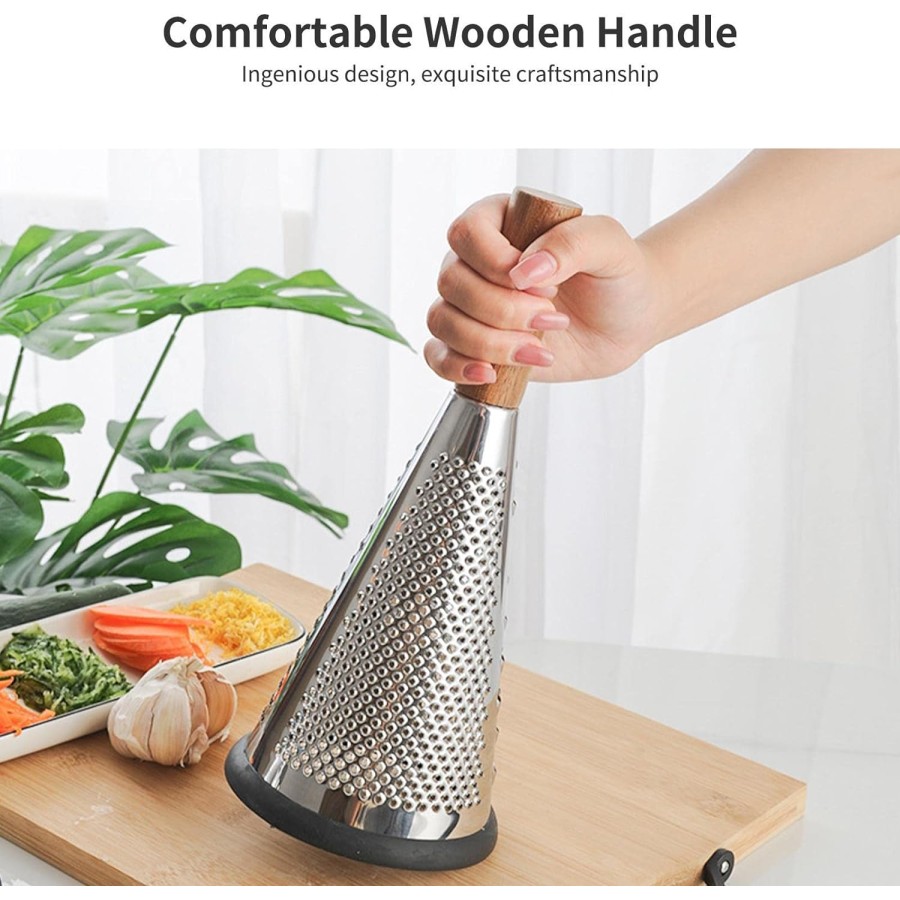 Kitchen Vegetables Grater Wooden Handle