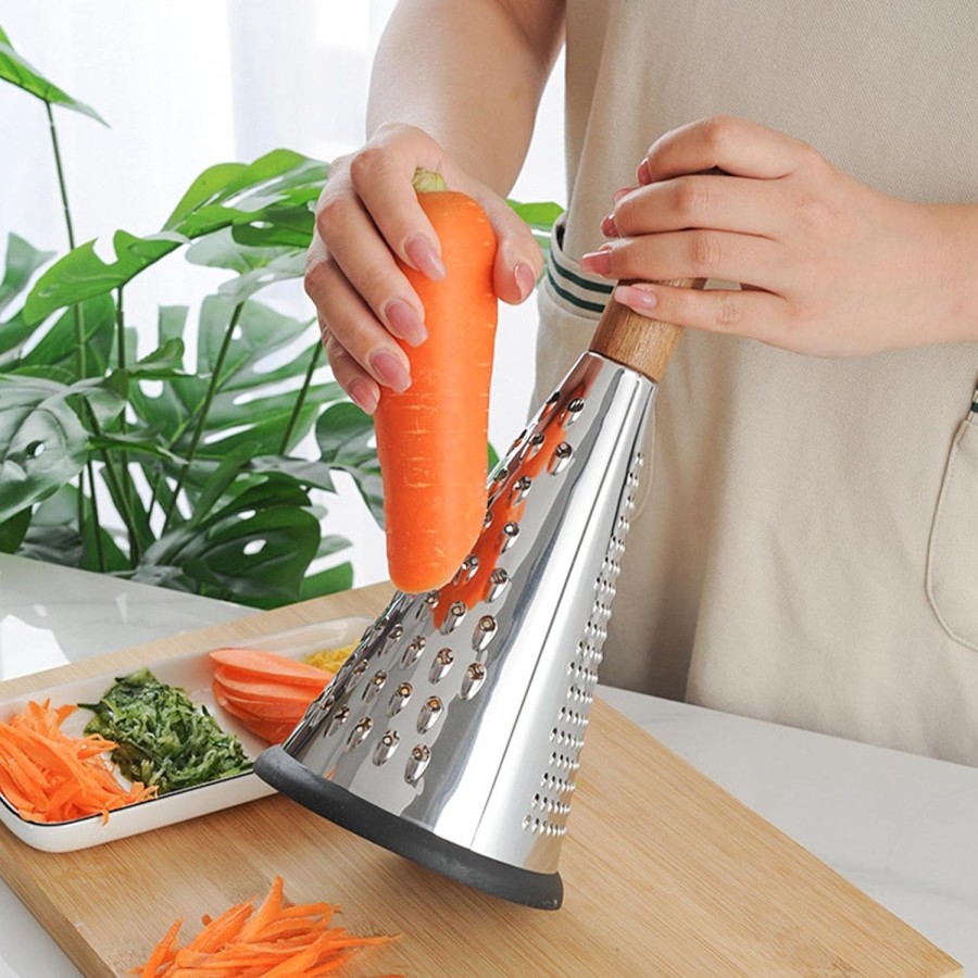 Kitchen Vegetables Grater Wooden Handle