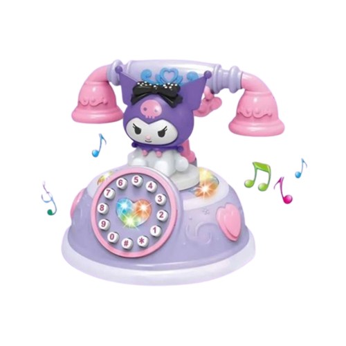 Led Rotary Landline Phone Toy