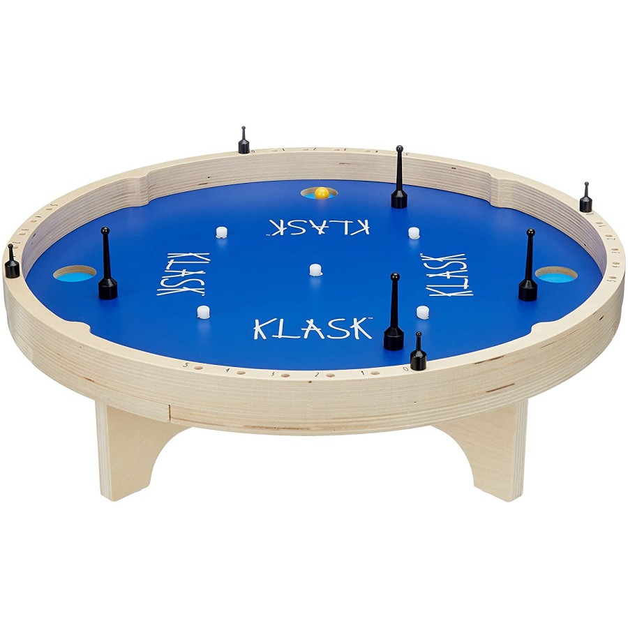 Klask 4 Round Magnetic Half Table Football, Half Air Hockey Board Game