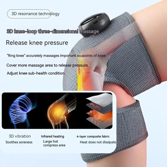Shoulder & Knee Vibration Heated Massager Brace Belt 1Pcs