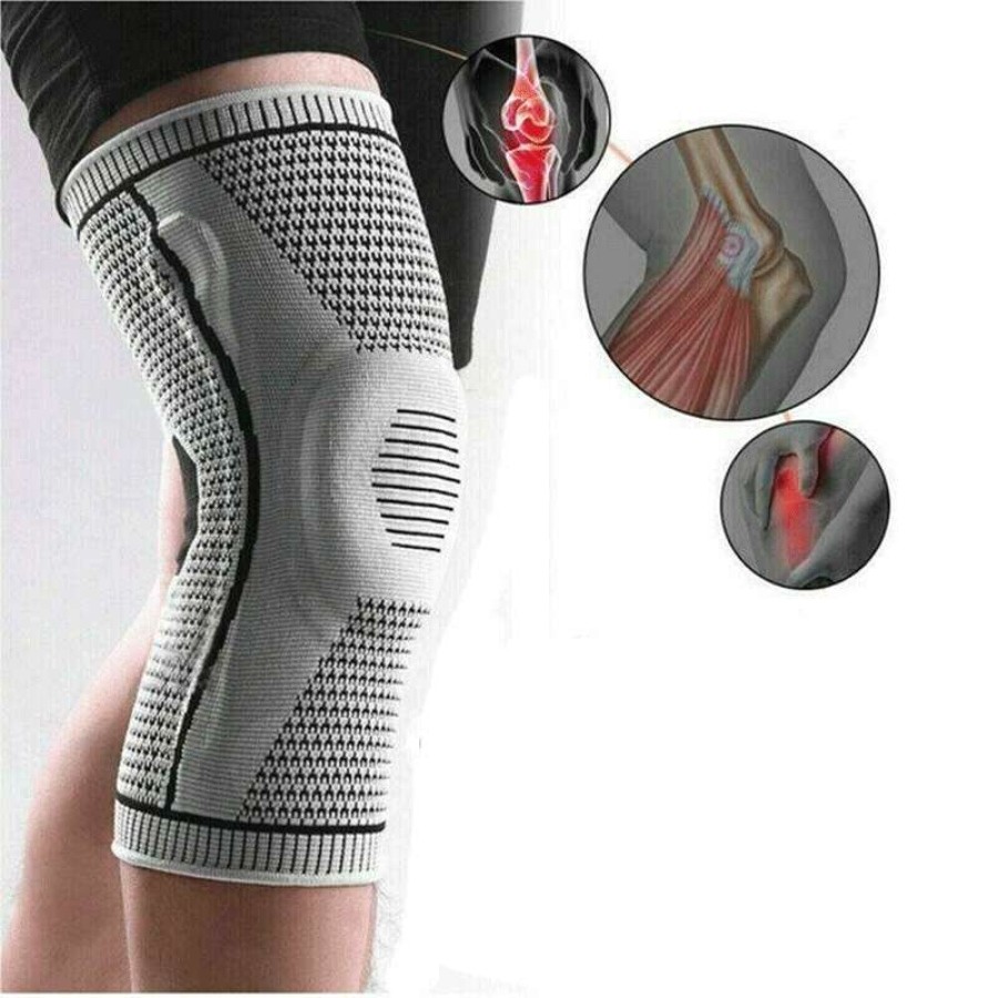 Knee Brace Knee Compression Sleeve Professional Sports Silicone Knee Support