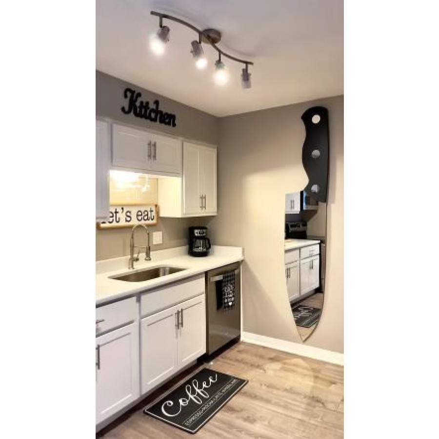 Decorative Knife-Shaped Wall & Floor Mirror ( 215x35cm )