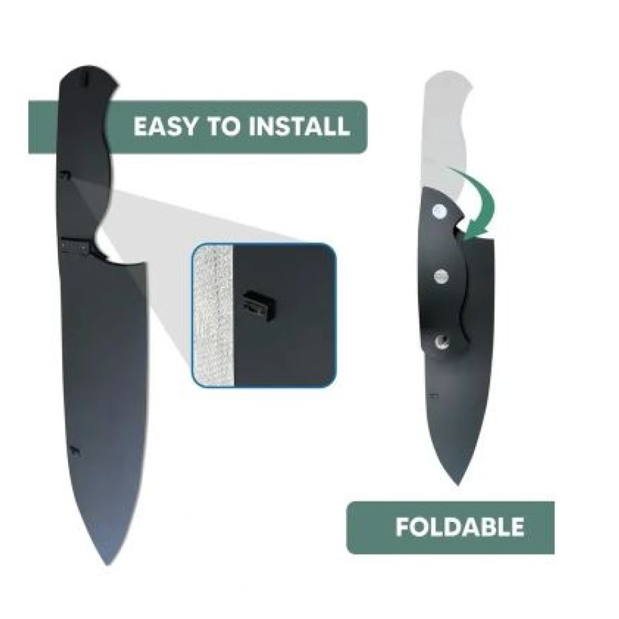 Decorative Knife-Shaped Wall & Floor Mirror ( 215x35cm )