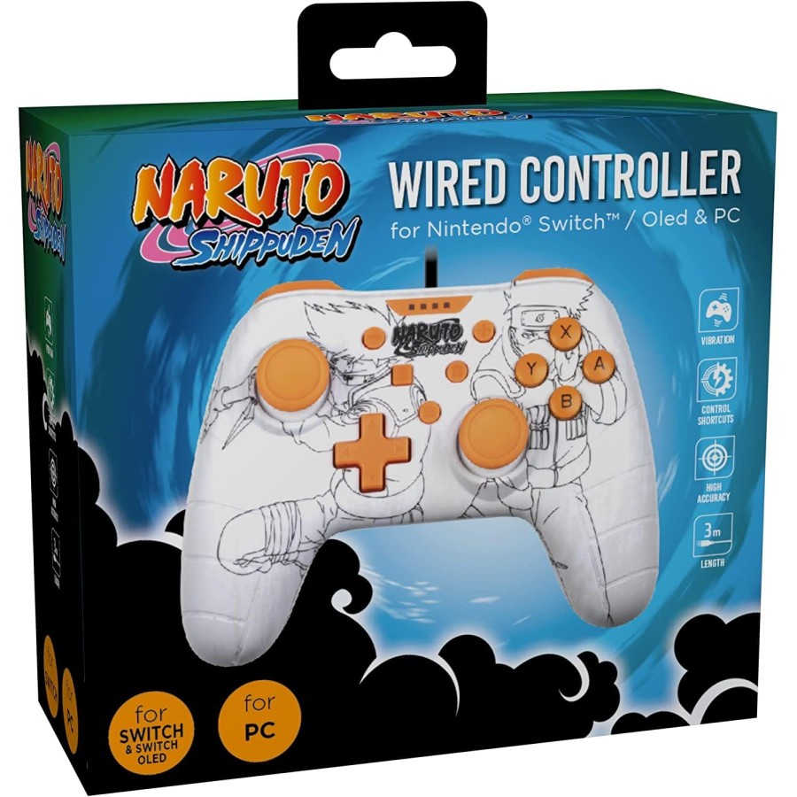 Konix Manette Switch blanche Naruto