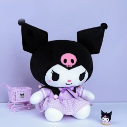 Kuromi Uniform Soft Plush Doll 30x40cm