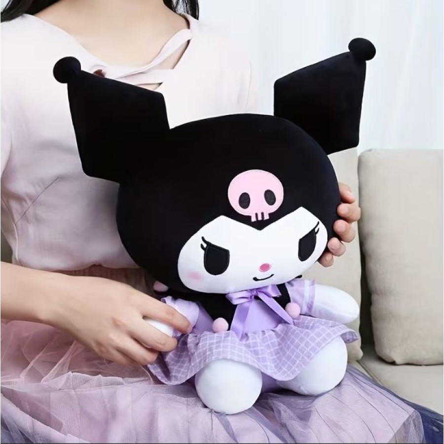 Kuromi Uniform Soft Plush Doll 30x40cm