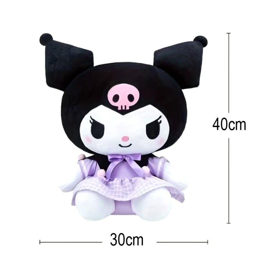 Kuromi Uniform Soft Plush Doll 30x40cm