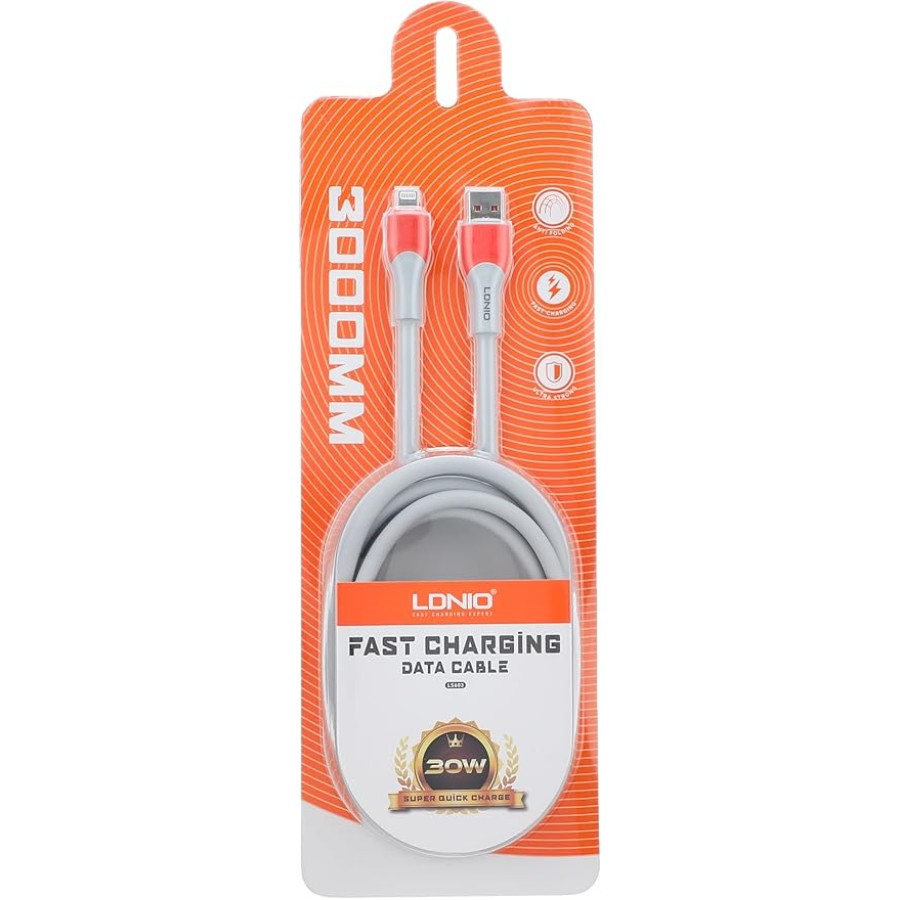 LDNIO LS603 fast charging Lightning cable 30w - 3m