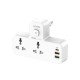 LDNIO Power Strip 2 Port with 2 USB and 1 USB-C PD & QC3.0