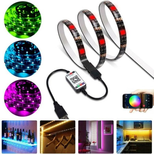 RGB LED Strip Light Smart Phone Controller Wireless APP Bluetooth 4.0 -5m