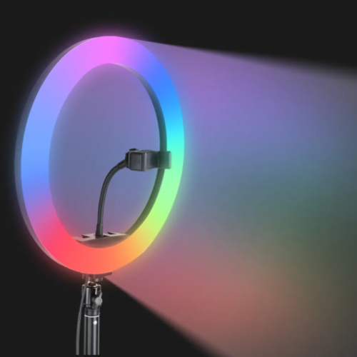 MJ-36 RGB LED Soft Ring Light With Stand-Selfie Light