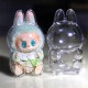 Labubu Sitting Figure Toy Protective Acrylic Case shell Transparent Labubu Sitting Figure Toy Protective Acrylic Case shell Transparent