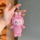 Labubu Plush Cartoon Cute Doll Keychain - Pink