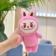 Labubu Plush Cartoon Cute Doll Keychain - Pink Labubu Plush Cartoon Cute Doll Keychain - Pink