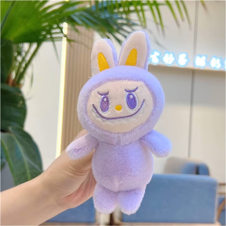 Labubu Plush Cartoon Cute Doll Keychain - Purple Labubu Plush Cartoon Cute Doll Keychain - Purple