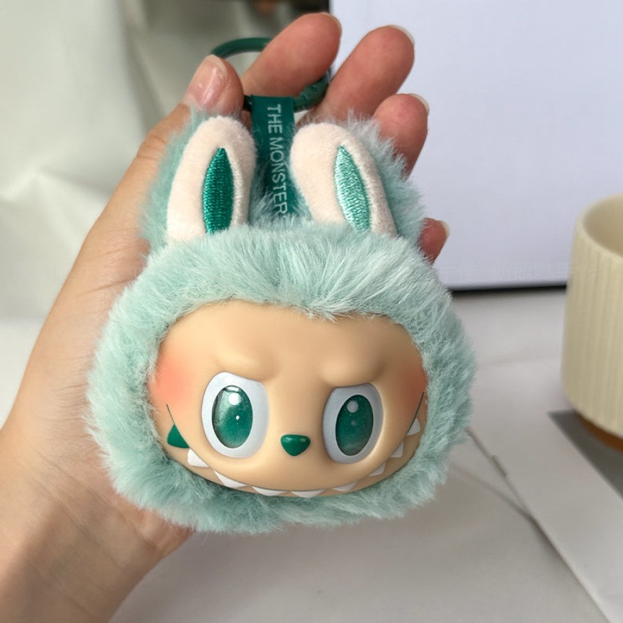 Labubu Plush Keychain Toy Mini Soft Doll - Green