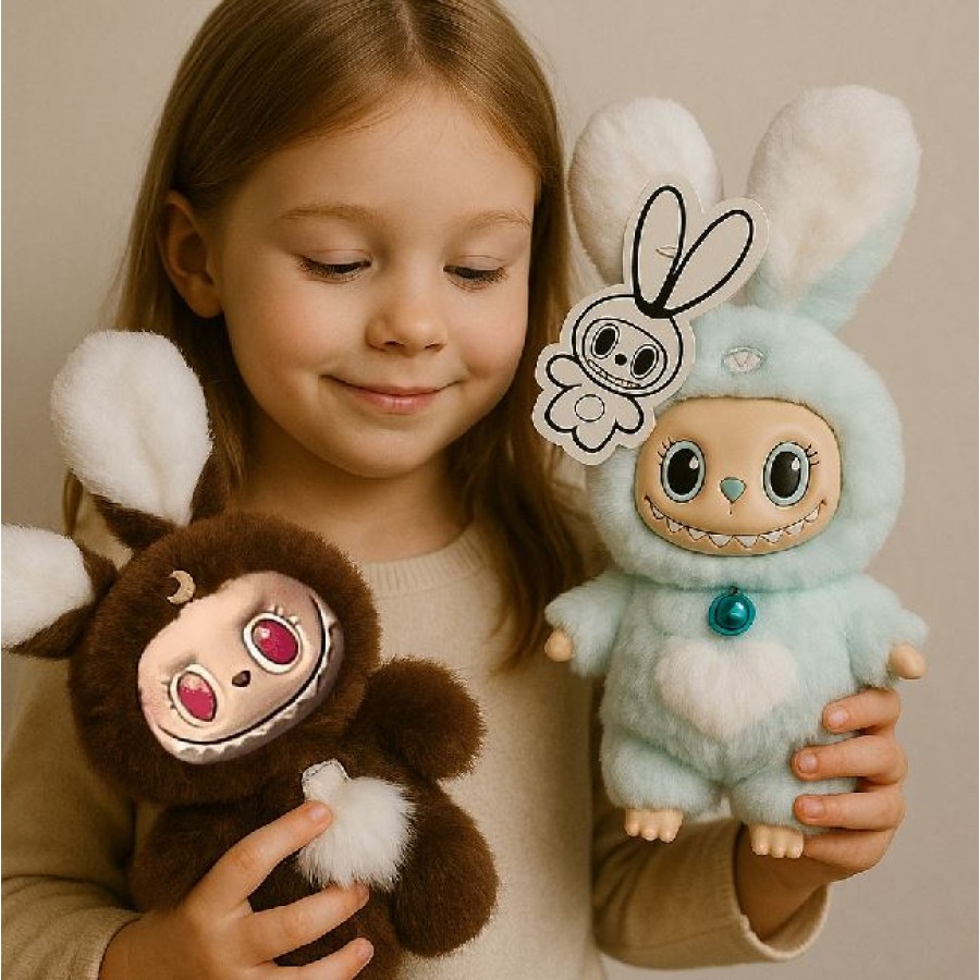 Labubu Plush X Rabbit Doll Figure 20cm