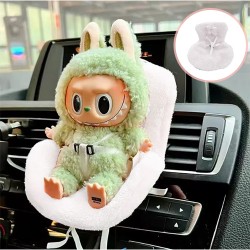 Labubu Car Doll Seat with Cushion - White Labubu Car Doll Seat with Cushion - White