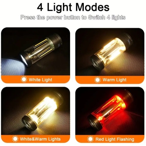 3 in 1 Rechargeable Magnetic Camping Lantern Light