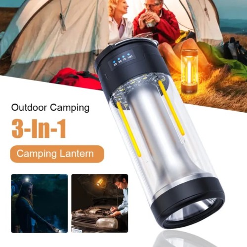 3 in 1 Rechargeable Magnetic Camping Lantern Light