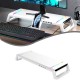 5 in 1 RGB Adjustable Gaming Desk Shelf with Drawer – For PC & Laptop - White 5 in 1 RGB Adjustable Gaming Desk Shelf with Drawer – For PC & Laptop - White