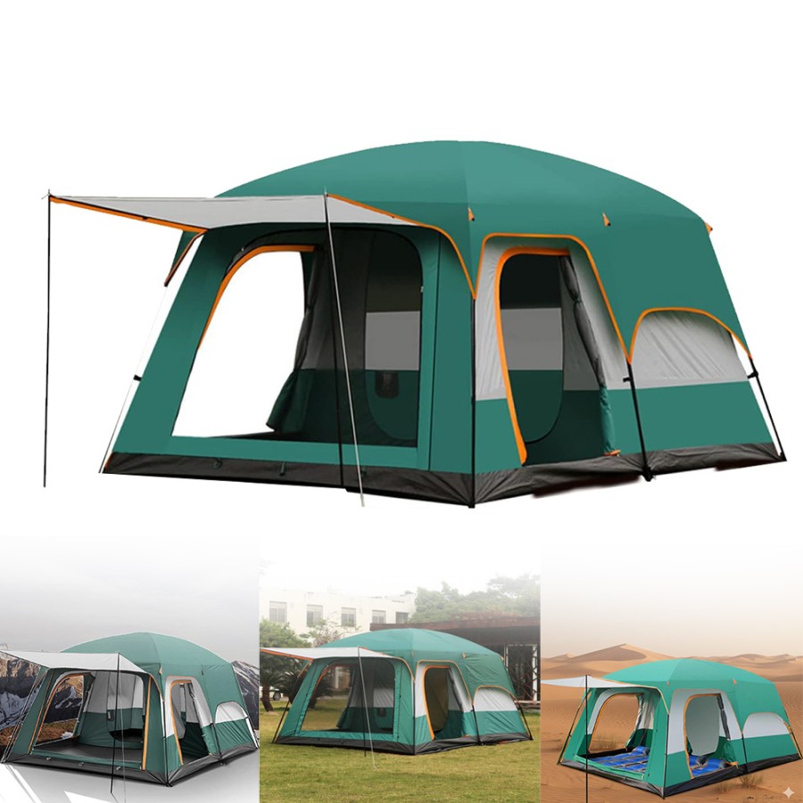 Large Outdoor Camping Tent 5-8 Person (430x305x205cm)