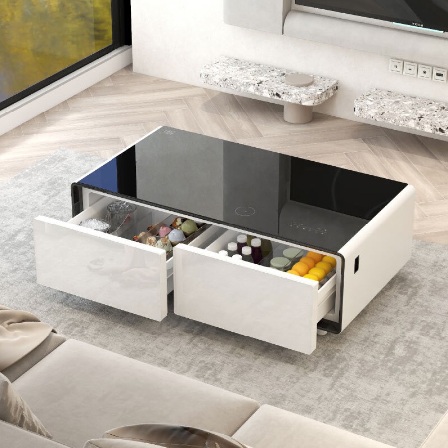 Smart Coffee Table – Standard Pro (White - dark gray)