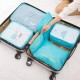 6 PCS Travel Organizer Storage Bag Set - Blue