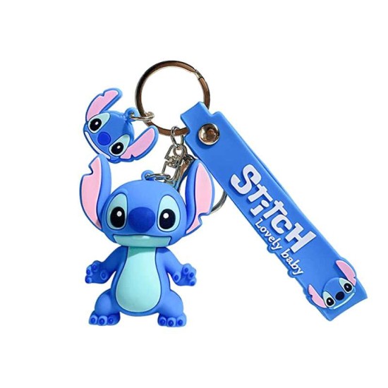 Lilo & Stitch 3D PVC Backpack Decor Key Ring Keychain #013