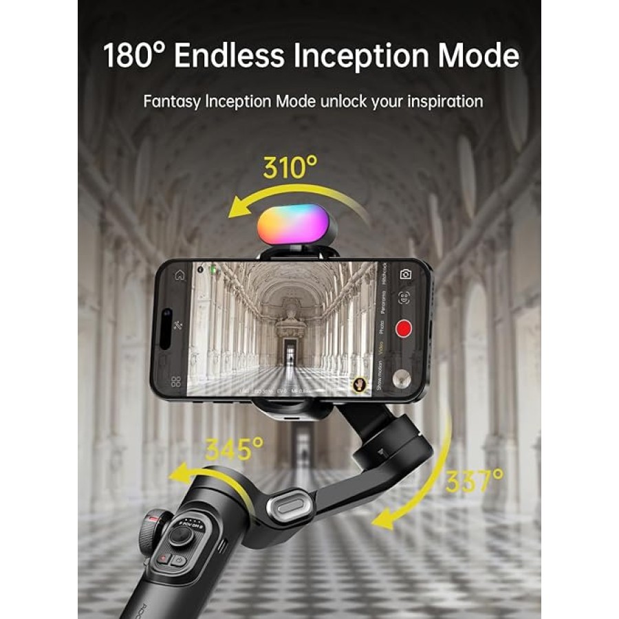 Linarya Smart Xe Gimball Black Mobile Phone Stabilizer
