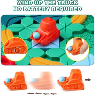 Great Choice Products Logical Road Builder Game, Build-A-Track