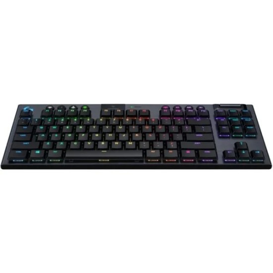 Logitech G915 TKL Tenkeylees Light Speed Wireless RGB Mechanical Gaming Keyboard Clicky Black